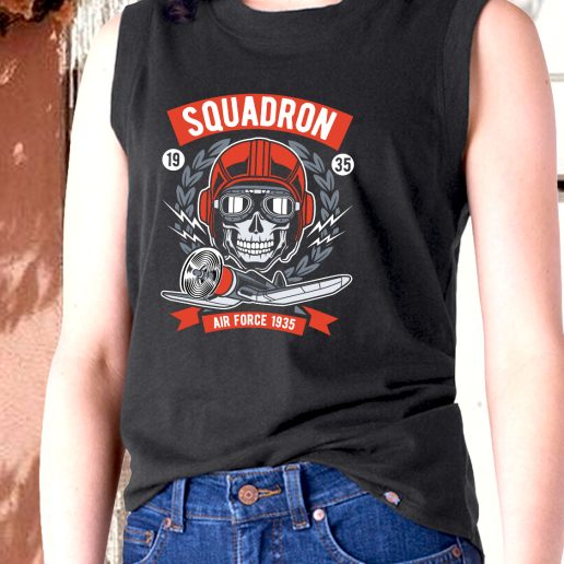 Aesthetic Tank Top Squadron Air Force Fashion Trends