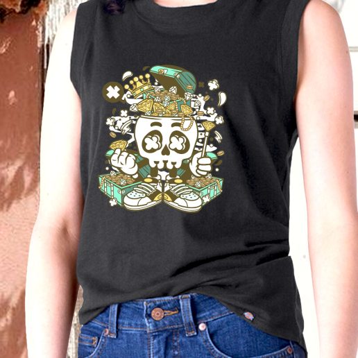 Aesthetic Tank Top Treasure Skull Head Fashion Trends