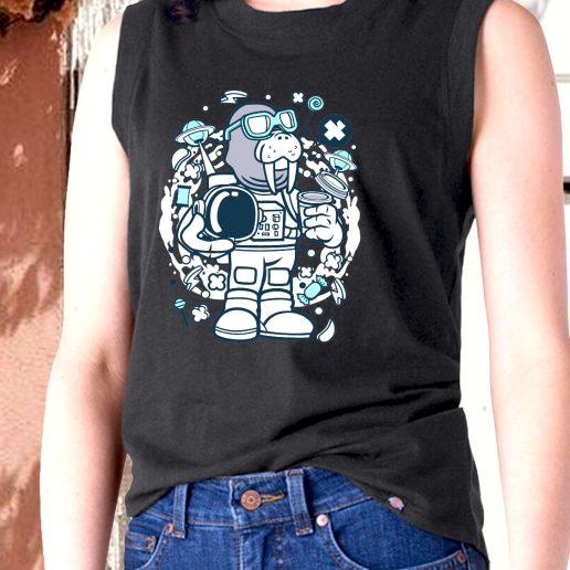 Aesthetic Tank Top Walrus Astronaut Fashion Trends