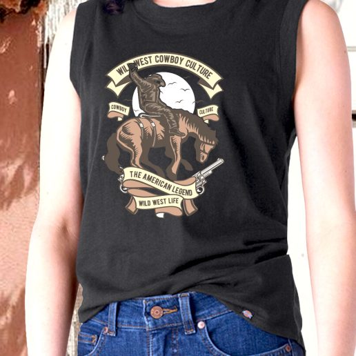 Aesthetic Tank Top Wild West Cowboy Culture Fashion Trends