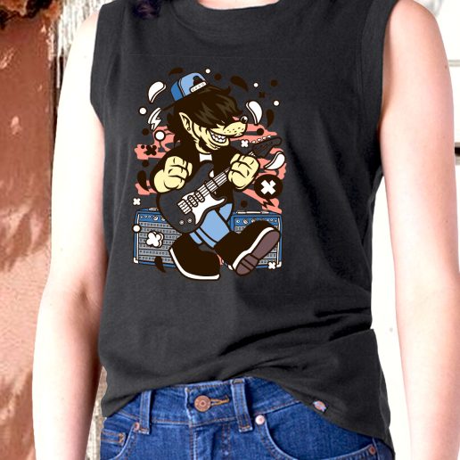 Aesthetic Tank Top Wolf Rocker Fashion Trends