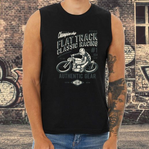 Athletic Tank Top Flat Track Classic Racing Fashion Trends