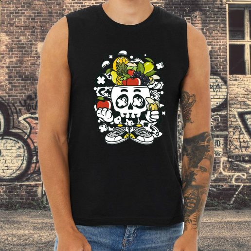 Athletic Tank Top Fruit Skull Head Fashion Trends