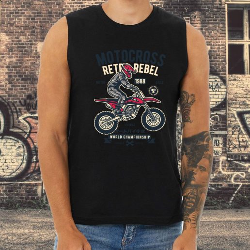 Athletic Tank Top Motocross Retro Rebel Fashion Trends