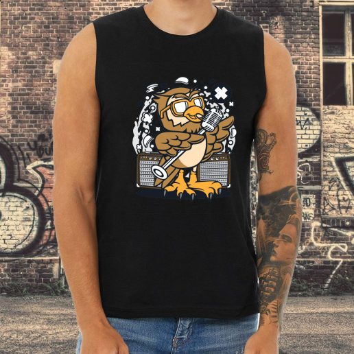 Athletic Tank Top Owl Singer Fashion Trends