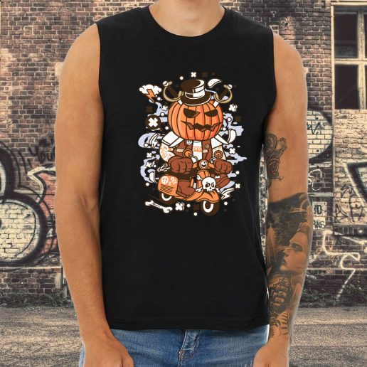 Athletic Tank Top Pumpkin Scooter Fashion Trends