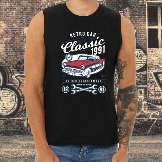 Athletic Tank Top Retro Classic Car Fashion Trends