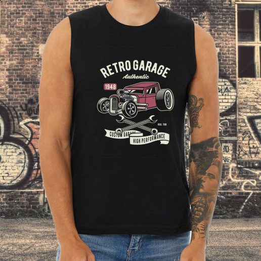 Athletic Tank Top Retro Garage Hotrod Fashion Trends