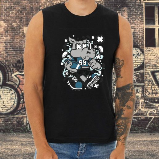 Athletic Tank Top Rhino Football Fashion Trends