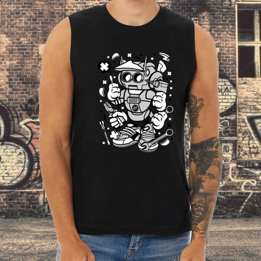 Athletic Tank Top Robot Tools Fashion Trends