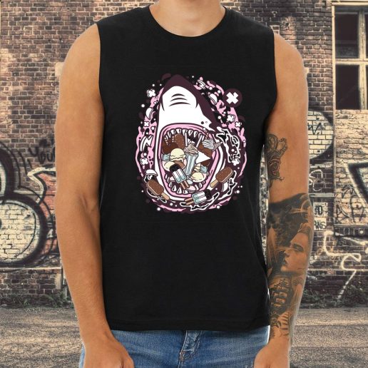 Athletic Tank Top Shark Ice Cream Fashion Trends