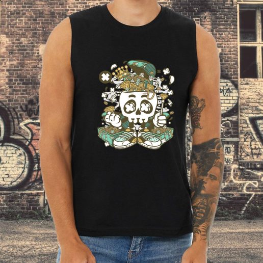 Athletic Tank Top Treasure Skull Head Fashion Trends