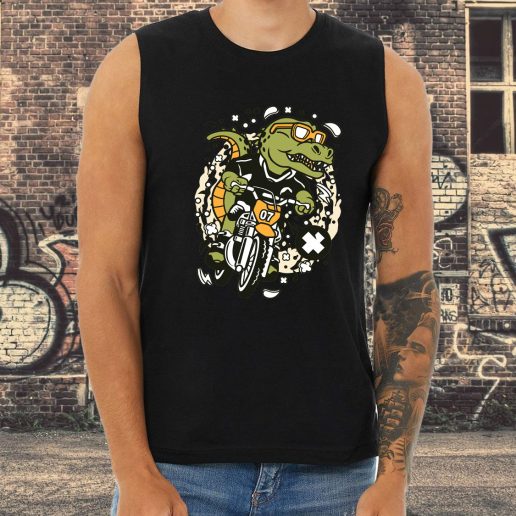 Athletic Tank Top Trex Motocross Rider Fashion Trends