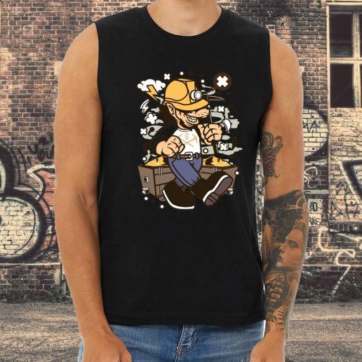 Athletic Tank Top Wolf Gold Miner Fashion Trends