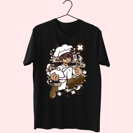 Chef Running Funny Graphic T Shirt.jpeg