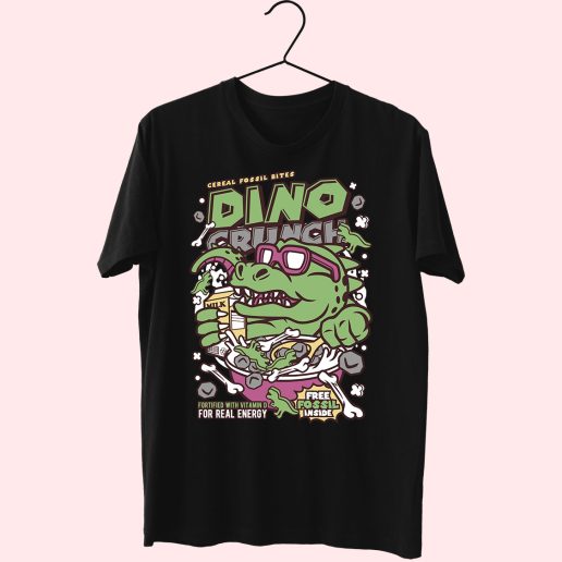 Dino Crunch Funny Graphic T Shirt.jpeg