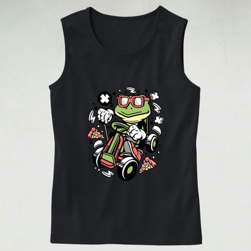 Frog Gokart Racer Graphic Tank Top