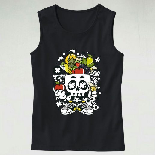 Fruit Skull Head Graphic Tank Top