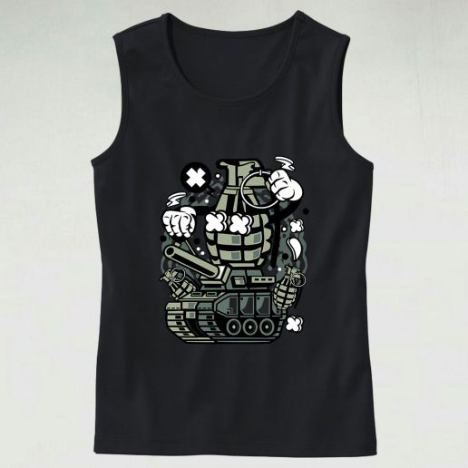 Grenade War Tank Graphic Tank Top