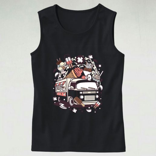 Ice Cream Van Graphic Tank Top