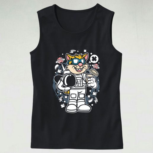 Leopard Astronaut Graphic Tank Top