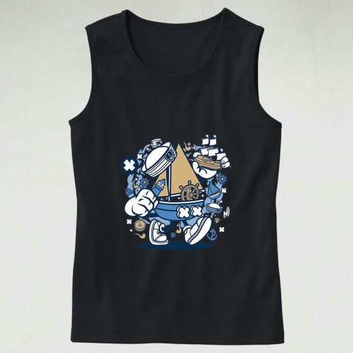 Little Sailor Graphic Tank Top