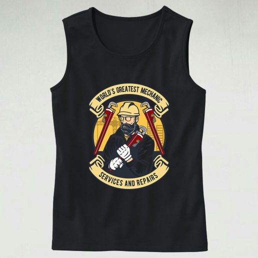 Mechanic Man Graphic Tank Top