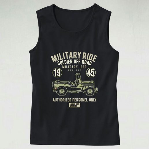 Military Ride Graphic Tank Top