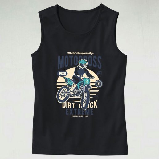 Motocross Extreme Dirt Track Graphic Tank Top