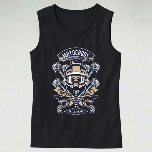 Motocross Racing Team Graphic Tank Top