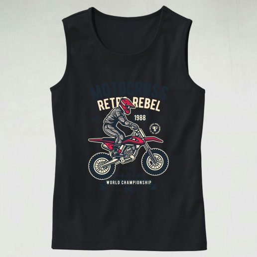 Motocross Retro Rebel Graphic Tank Top