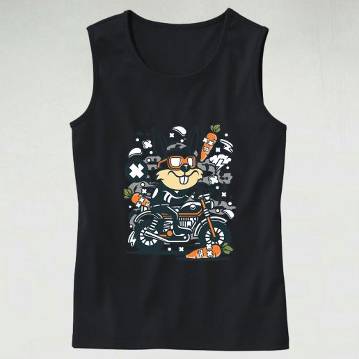 Rabbit Motocrosser Graphic Tank Top