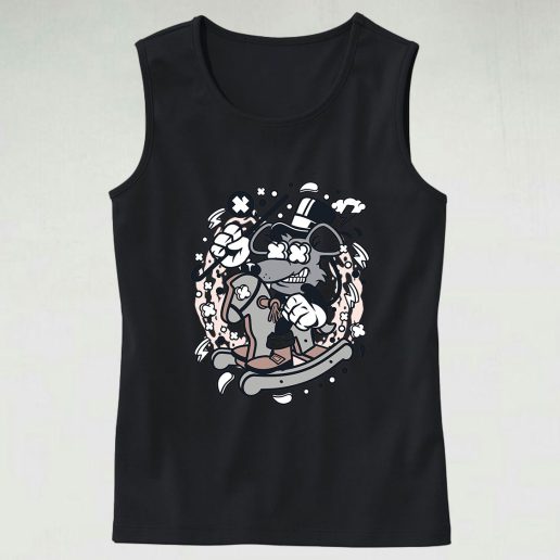 Rat Rocking Horse Graphic Tank Top