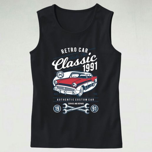 Retro Classic Car Graphic Tank Top