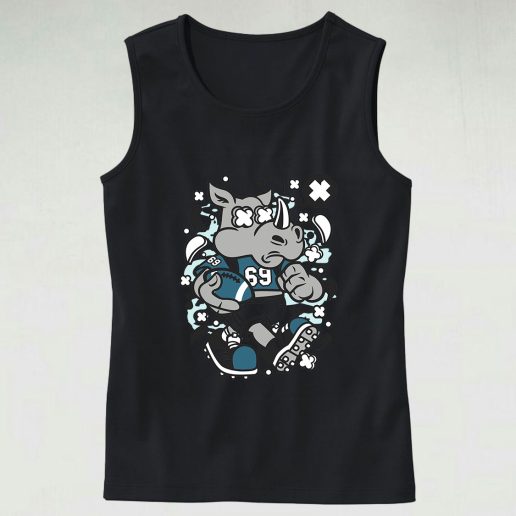 Rhino Football Graphic Tank Top