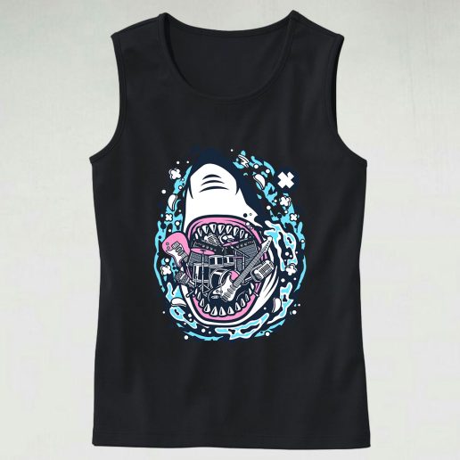 Shark Rock Graphic Tank Top