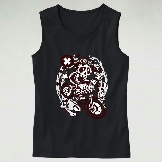 Skull Downhill Graphic Tank Top