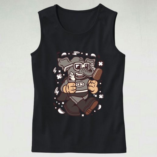 Superfat Elephant Graphic Tank Top