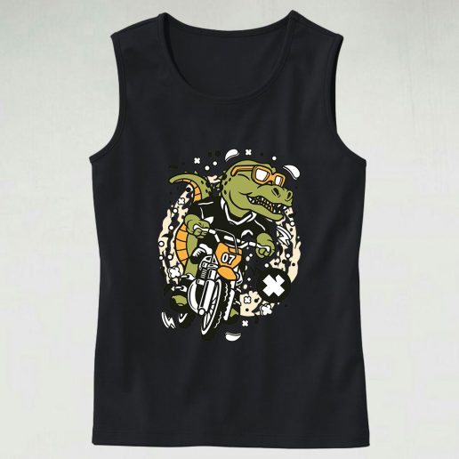 Trex Motocross Rider Graphic Tank Top