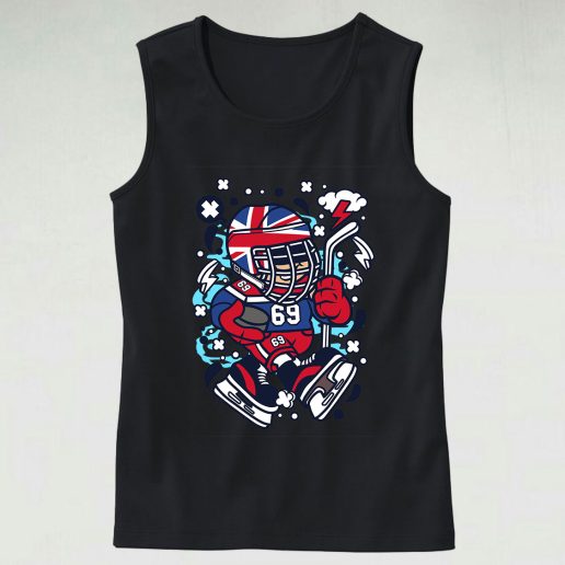 United Kingdom Hockey Kid Graphic Tank Top