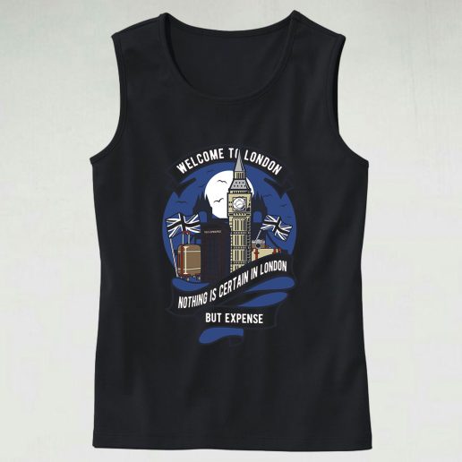 Welcome To London Graphic Tank Top