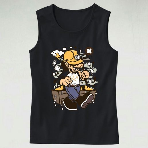 Wolf Gold Miner Graphic Tank Top