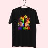 Be Kind Rainbow Sign Language 80s T Shirt Fashion