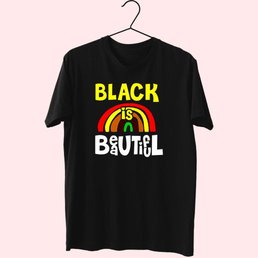 Black Is Beautiful Like Rainbow 80s T Shirt Fashion