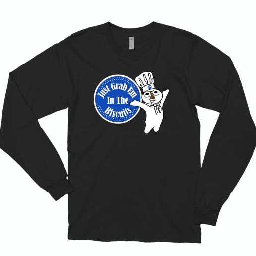 Chef Just Grab Biscuits 70s Long Sleeve T shirt