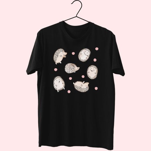 Cute Hedgehog 80s T Shirt Fashion