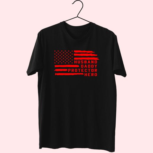 Dad Usa Flag Patriotic 80s T Shirt Fashion