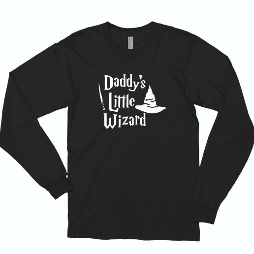 Daddy's Little Wizard 70s Long Sleeve T Shirt