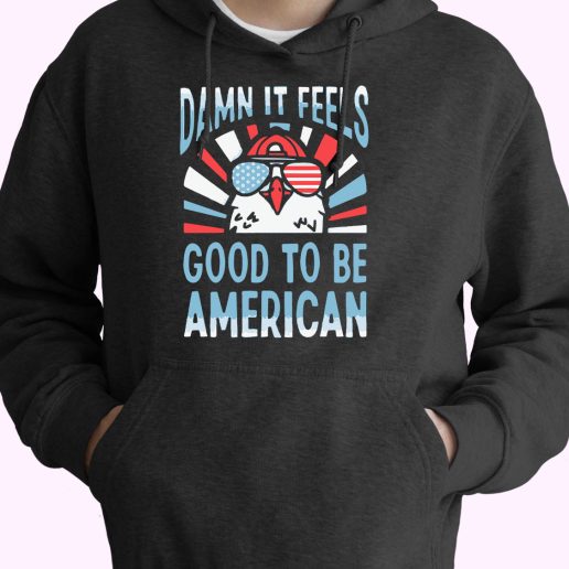 Damn It Feels Good To Be American 80s Oversized Hoodie