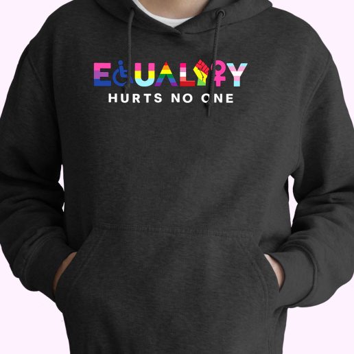 Equality Hurts No On 80s Oversized Hoodie